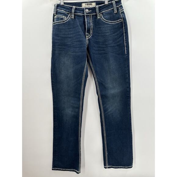 NWT Rock And Roll Denim Women’s Jeans Riding Mid Rise Relaxed Straight W 26 L 32 - Picture 1 of 13